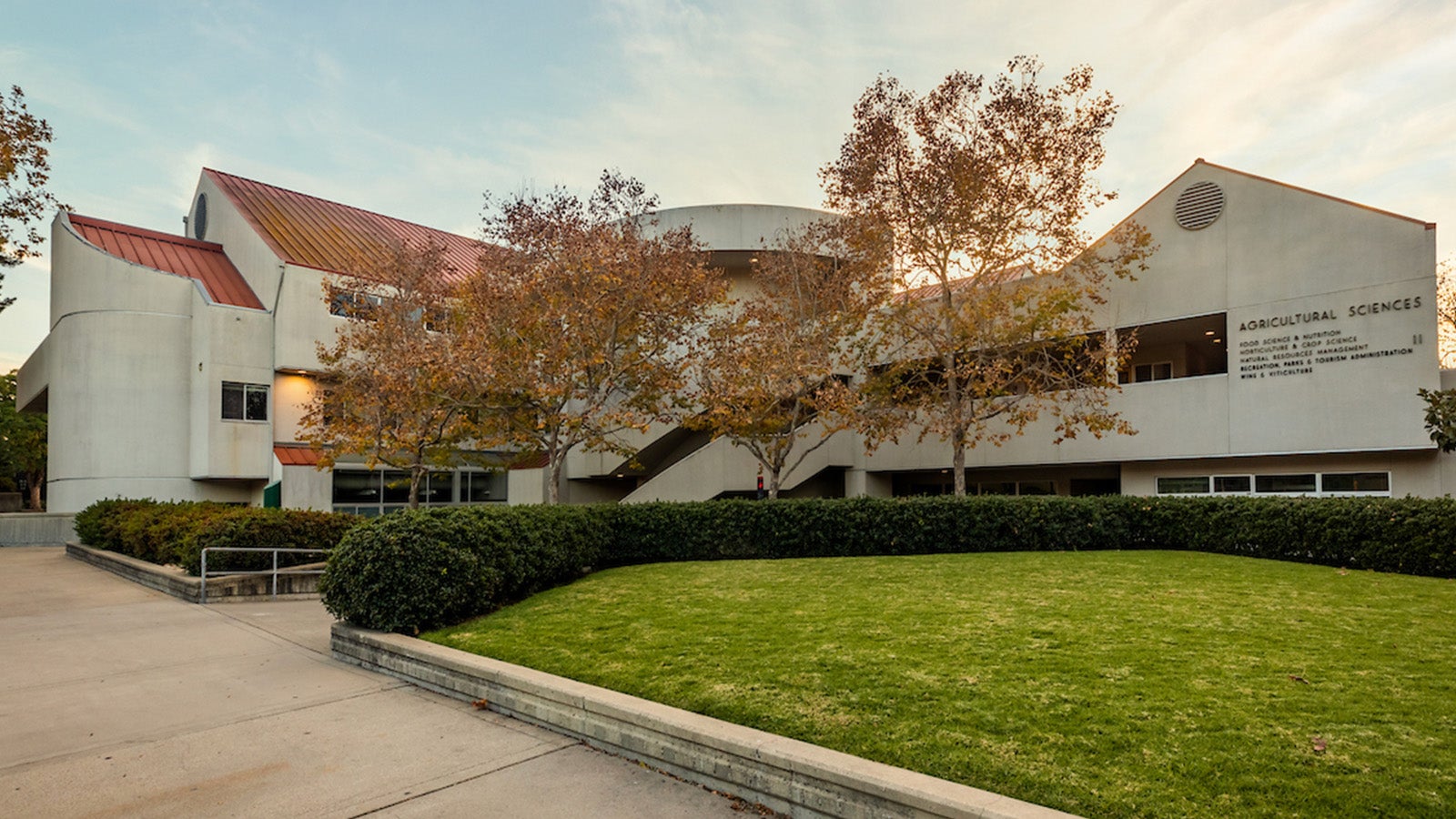 Agricultural Science building in the erly morning.