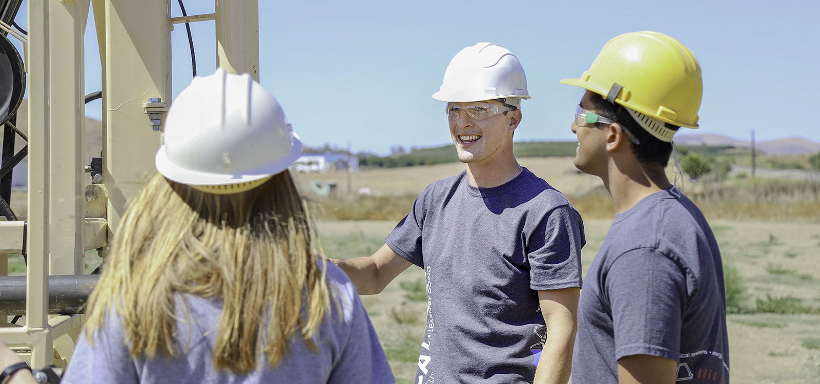 Cal Poly BRAE students with drill