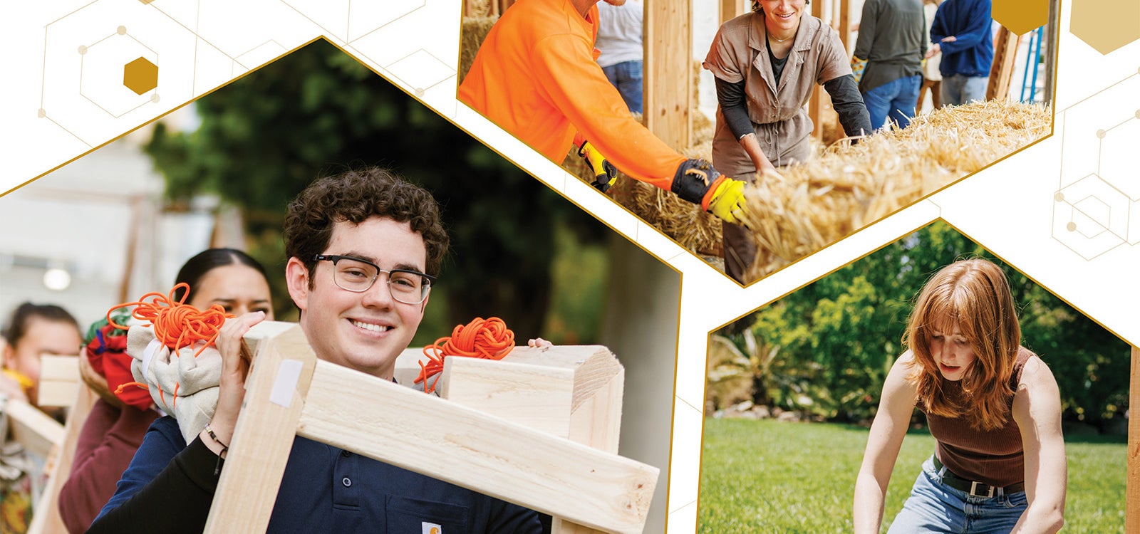 Compilation of three general CAED photos