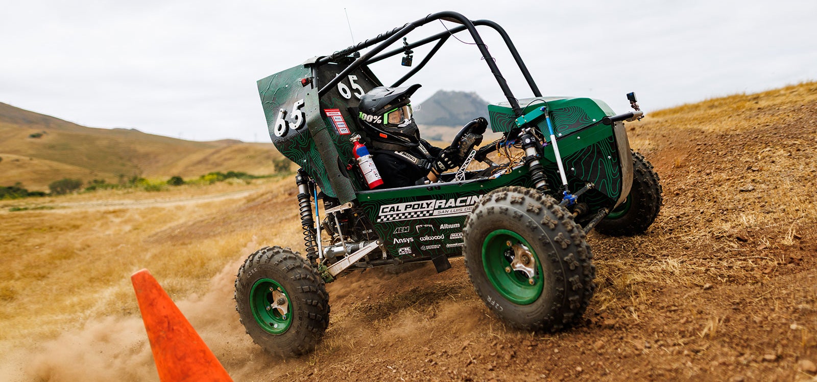 Cal Poly Racing's Baja Team trains on an off-road course