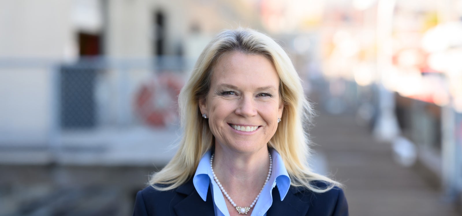 A portrait of Maritime graduate, Capt. Anne McIntyre