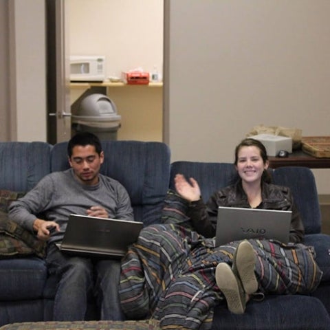 photo of Ian and Jessie, from their Cal Poly days