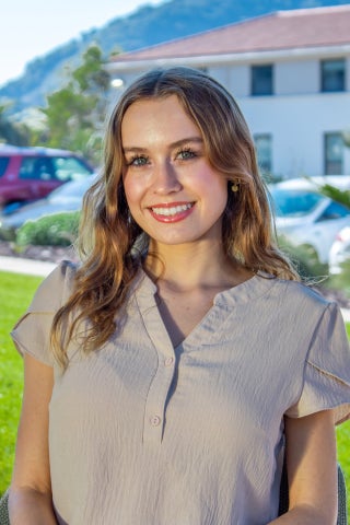 Headshot portrait of student digital experience officer.