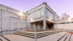 Front enterance of the College of Architecture and Environmental Design.