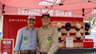 Will and Blake Sandberg at the 2026 Alumni Wine and Beer Garden